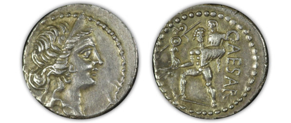 Julius Caesar, dictator. 49-44BC. AR Denarius